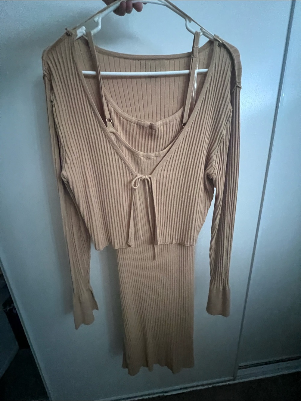 2pc mustard yellow dress